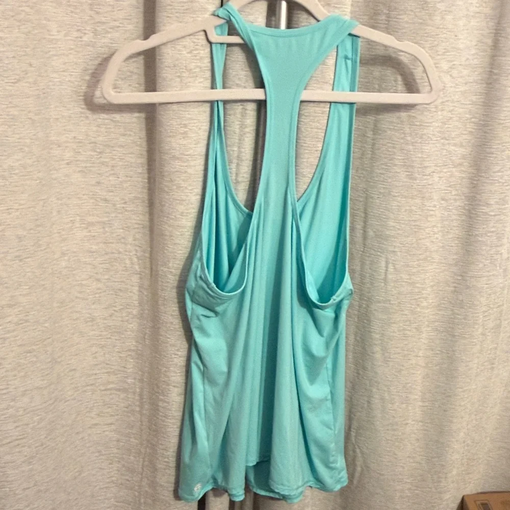 Lilly Pulitzer Luxletic Aqua Racerback Tank XL - Picture 4 of 7